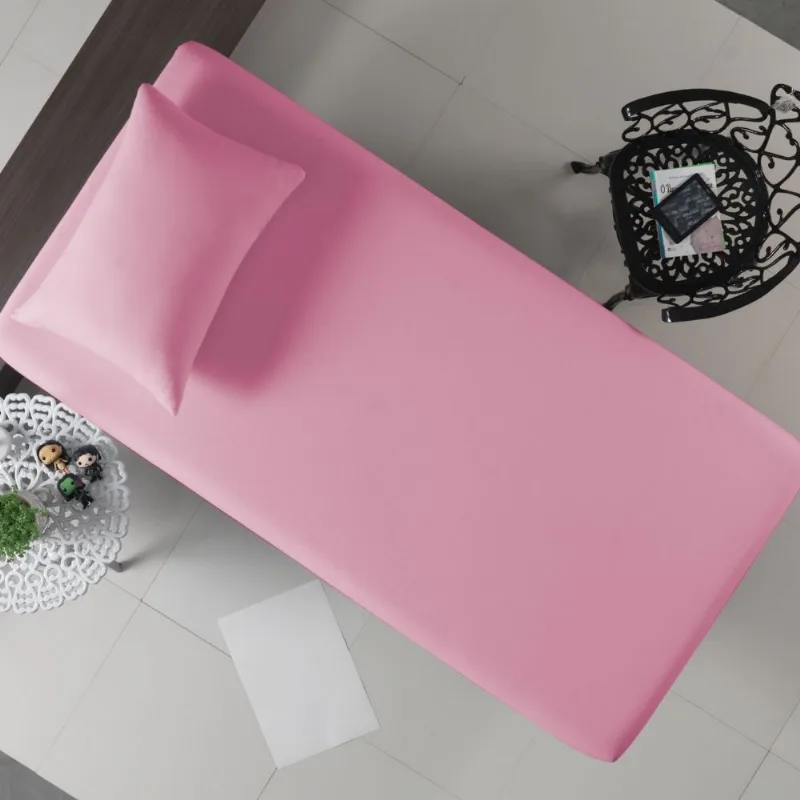 Lencol Avulso de Malha Solteiro Rosa Cravo/unico