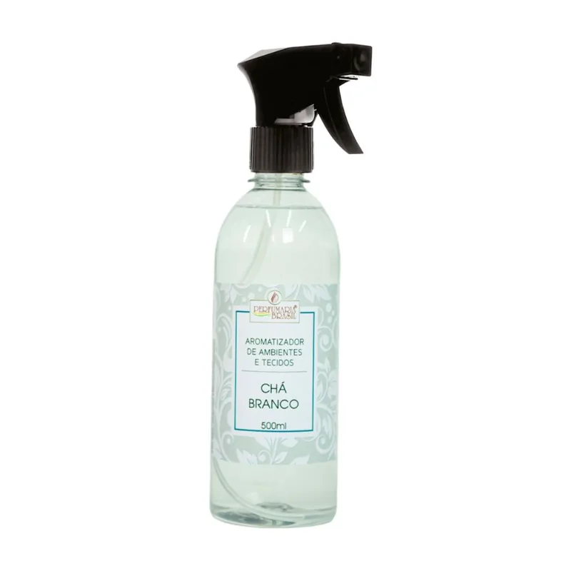Aromatizador de Ambientes e Tecidos Chá Branco Perfumaria Brasil Frasco 500ml - Perfumaria Brasil
