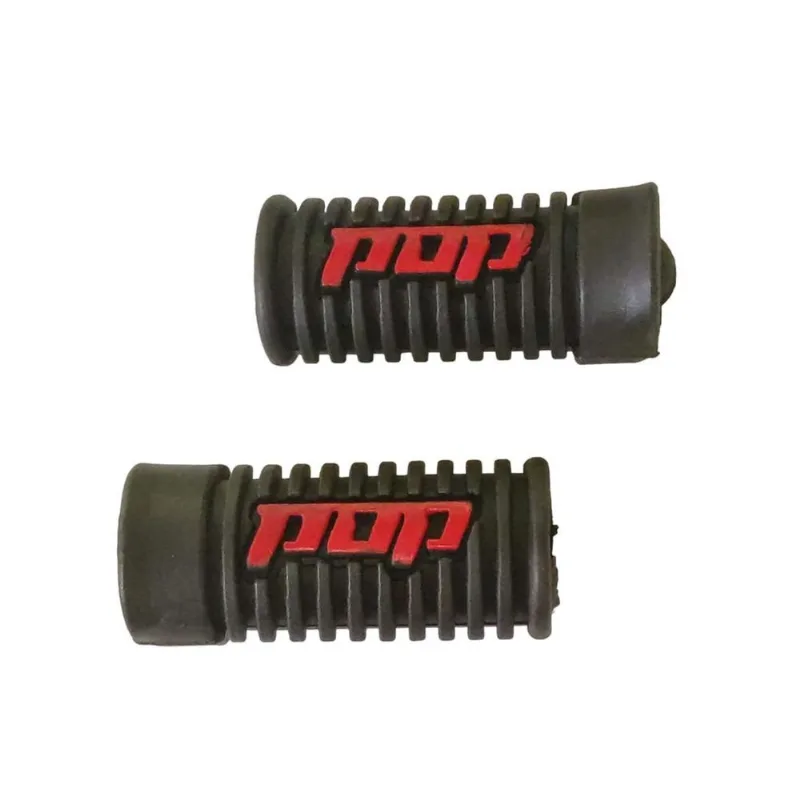 Borracha Estribo Dianteiro Vermelho Honda Pop 100 Até 2015