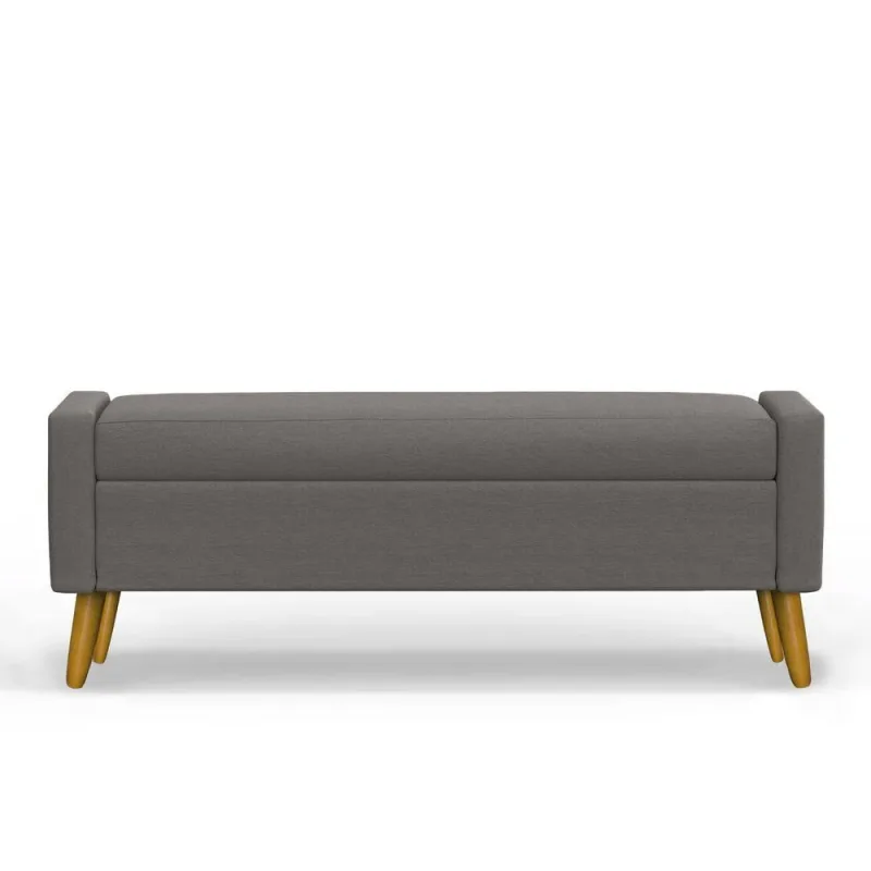 Recamier Bau Paris 1,40m Suede Cinza - Inova Decor - OUTRAS