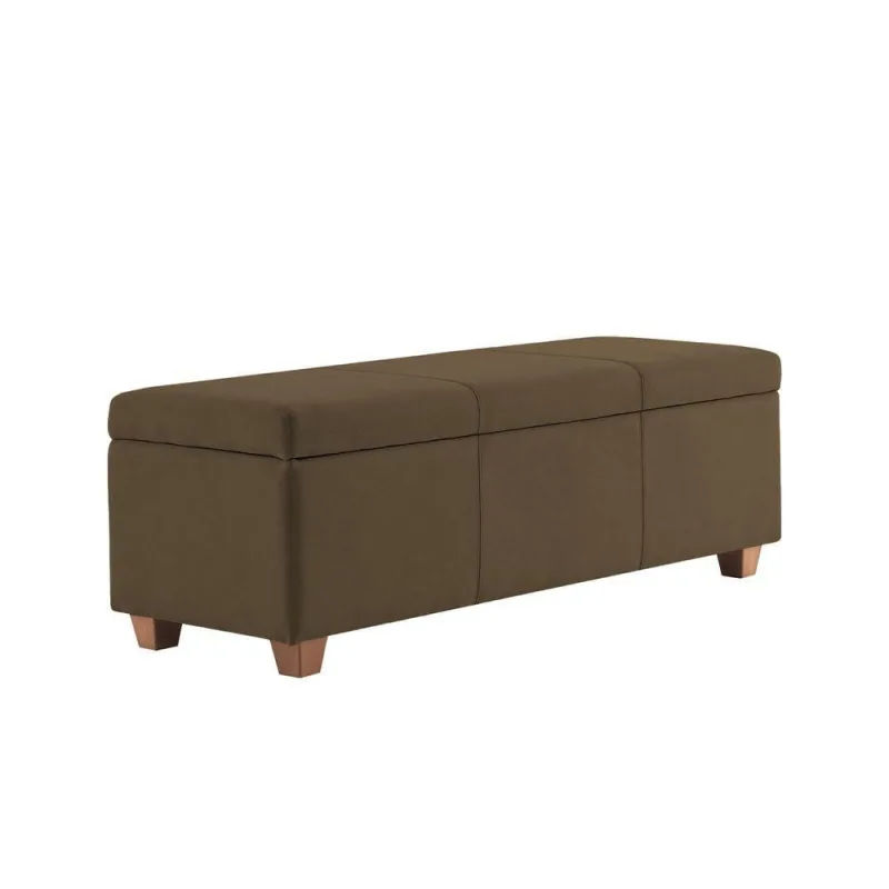 Recamier Bau Dubai 1,40m Suede Marrom - Inova Decorações - OUTRAS - Colchões