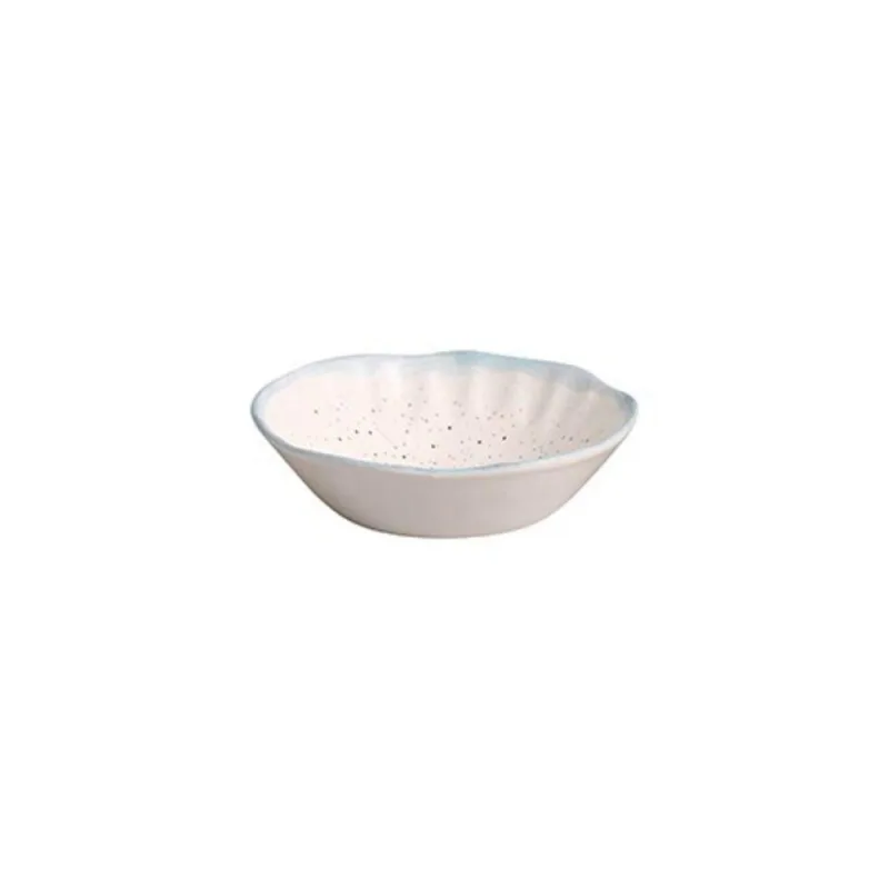Bowl Botanica para Servir em Cerâmica Versátil Azul com Branco Cerâmica Scalla 7CM - Cerâmica Scalla
