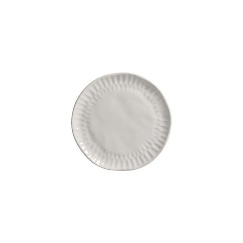 Prato Sobremesa Cristalina para Sobremesas e Frutas Cerâmica Elegante para Mesa Posta Dourado - Cerâmica Scalla