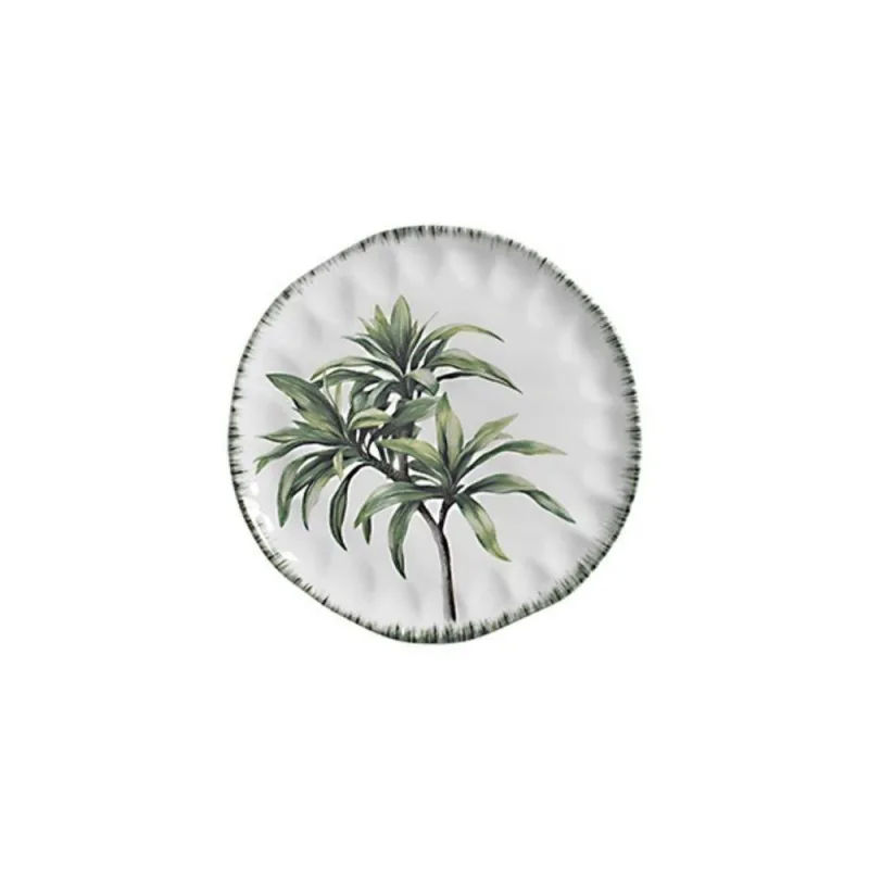Prato Raso Verde Imperial Cerâmica Elegante para Mesa Posta Verde Cerâmica Scalla - Cerâmica Scalla - Utilidades Domesticas