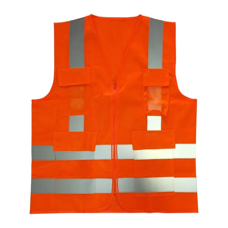 Colete Refletivo com 4 Bolso Volk Laranja EEG