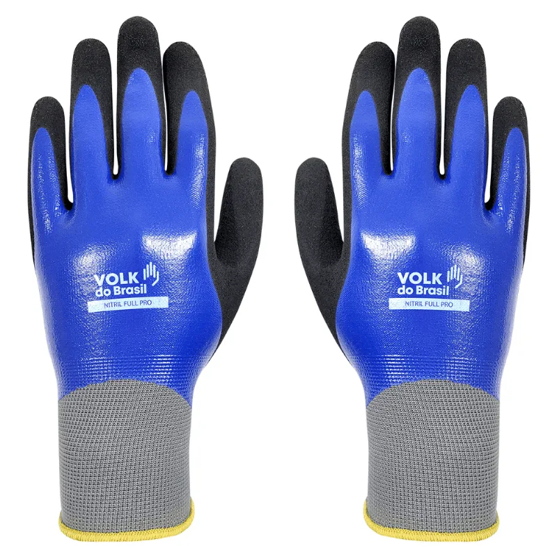 Luva de Segurança Nitril Full Pro Volk do Brasil 101547329 M - 101547329