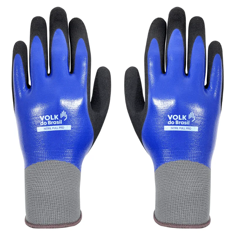Luva de Segurança Nitril Full Pro Volk do Brasil 101547329 EEG - 101547329
