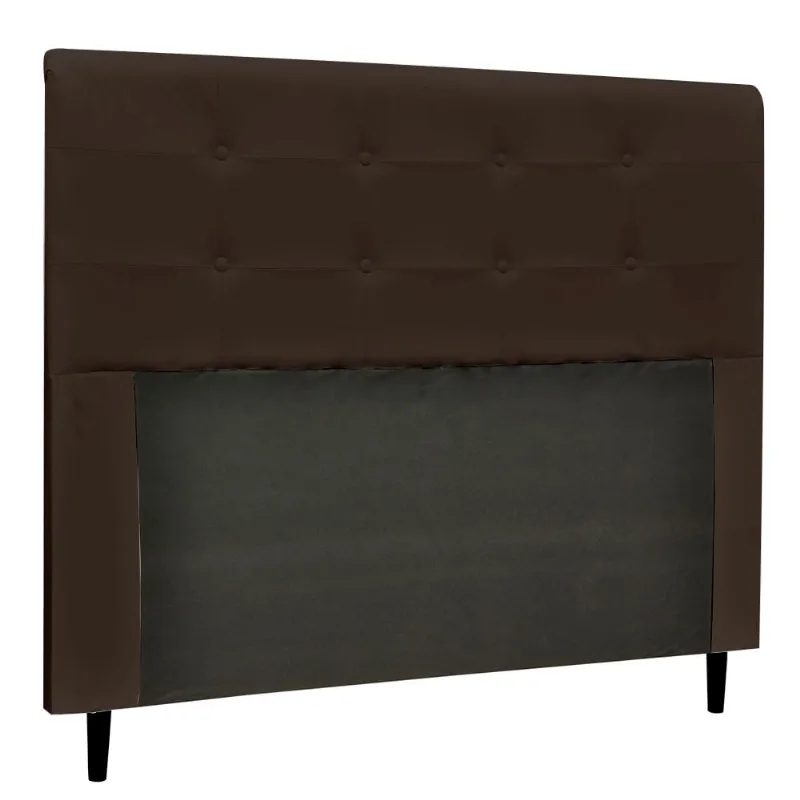Cabeceira Luna/stambul para Cama Box Queen 160 Cm Corino Marrom - D'Rossi