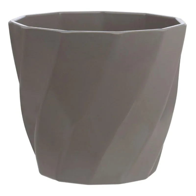 Vaso Torcido Decorativo Cinza 12X13,5 Cm - Du0027Rossi - OUTRAS - Agro