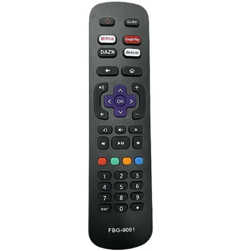 Controle Remoto Compatível TV smart aoc roku 9091