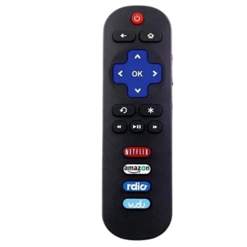 Controle Remoto TV smart tcl roku Compatível 9141 (botão lateral funciona).