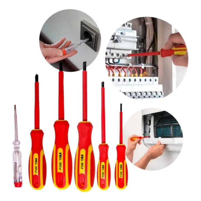 Kit Chave De Fenda Isolada Com Testador De Tensão - FBG