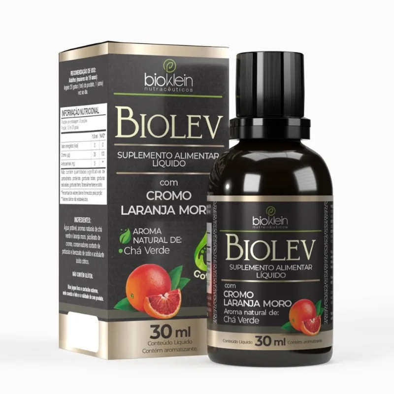 Bio Lev 30ML (Cromo Laranja Moro, aroma natural Chá Verde)