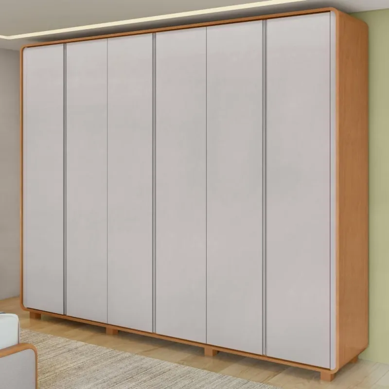 Guarda Roupa Casal 6 Portas 6 Gavetas  MDF Lopas - móveis lopas - Agro