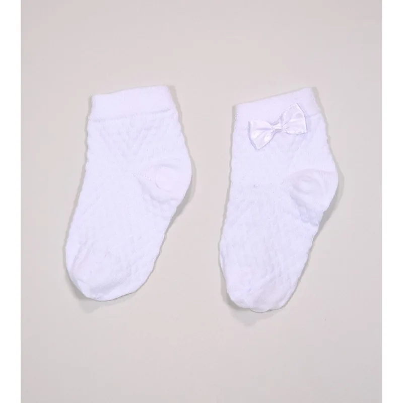 Meia Soquete Festa Bebê Tam. 17 a 22 Branco - 17 a 22