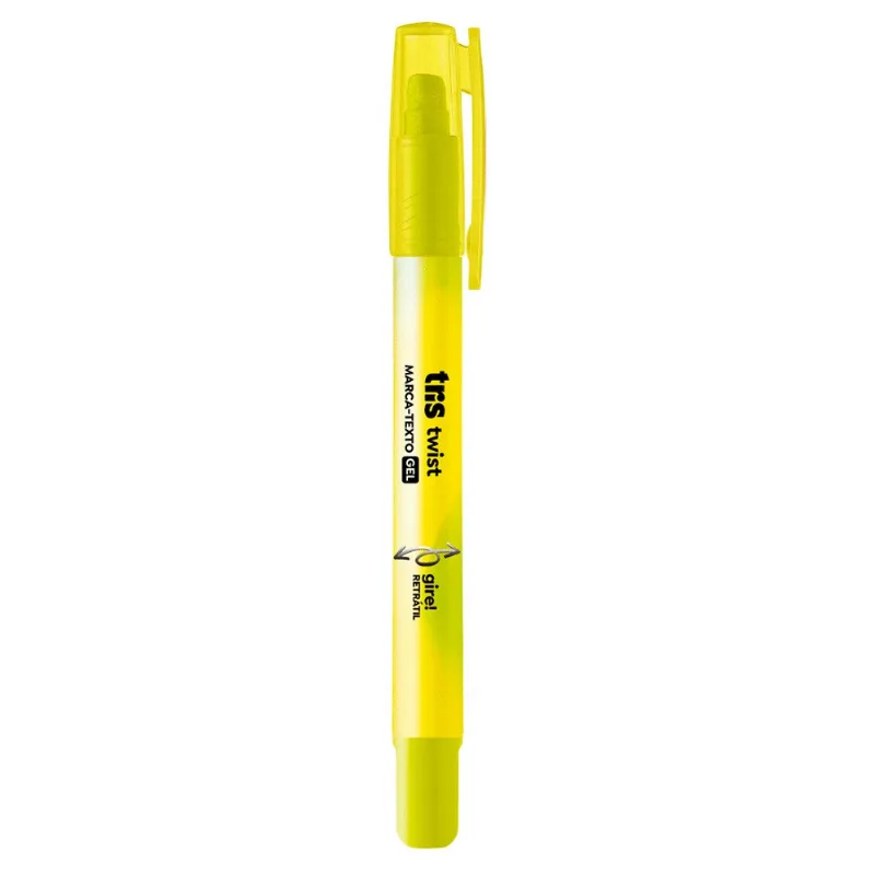 Marca Texto Tris Gel Twist 1 Unidade Amarelo 900586