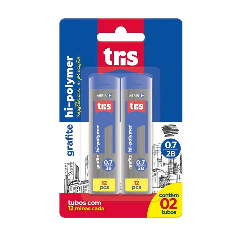 Grafite 0,7 2b Hi-Polymer 2 Unidades