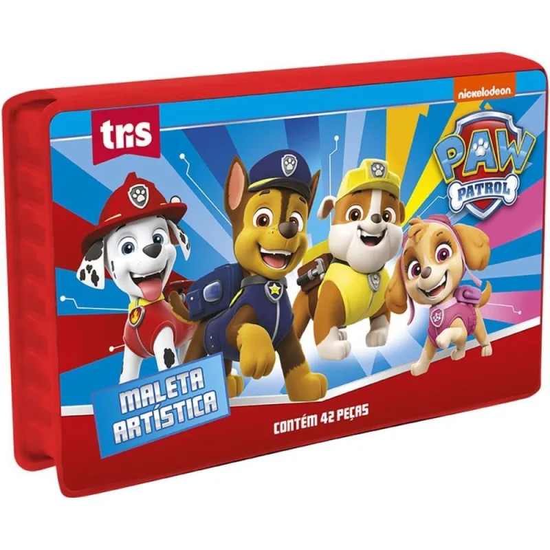 Maleta para Pintura Patrulha Canina 42 Pecas - SUMMIT - Papelaria