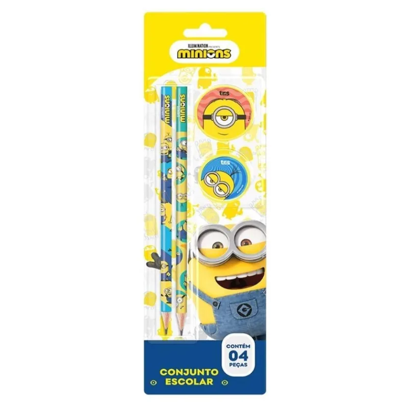 Kit Escolar Minions Tris - Minions