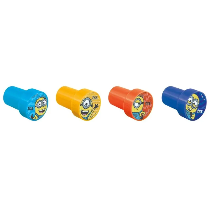Carimbo Minions 4 Unidades - LC - Papelaria