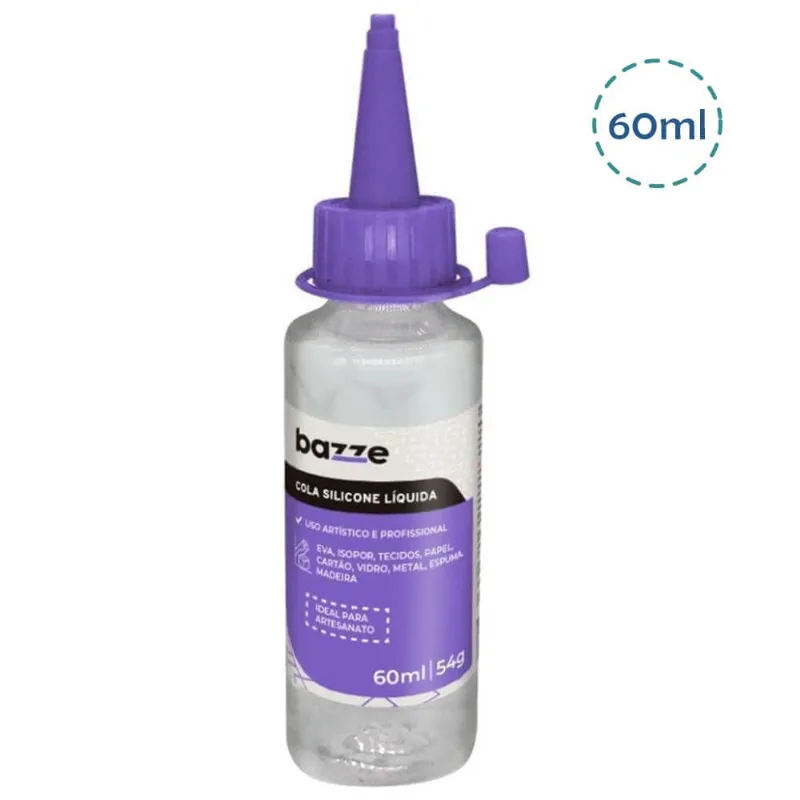 Cola de Silicone Liquida 60ml - Bazze - Bazze
