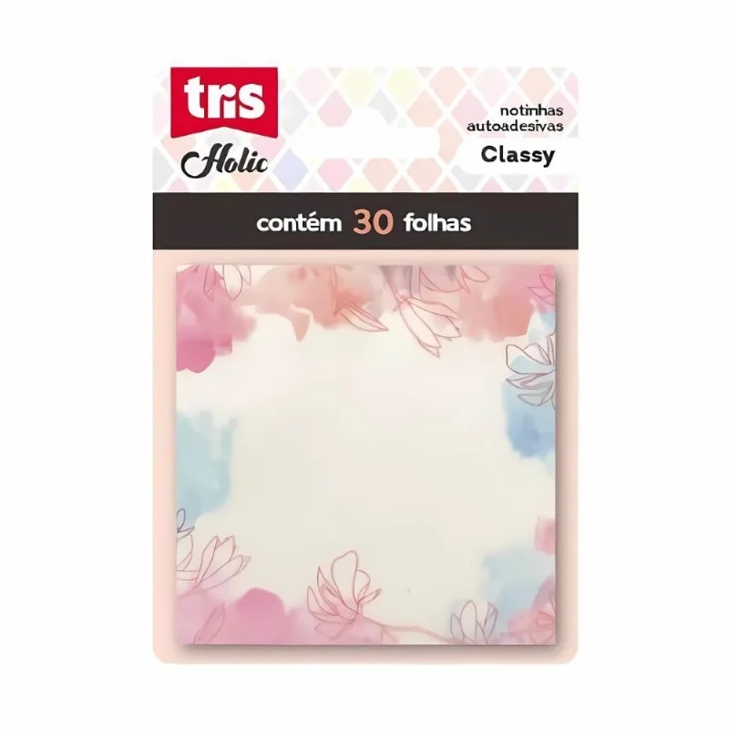 Nota Adesiva Holic Classic 30 Folhas Tris - Sortido