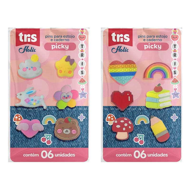 Pin Holic Picky 6 Unidades Diversos Modelos