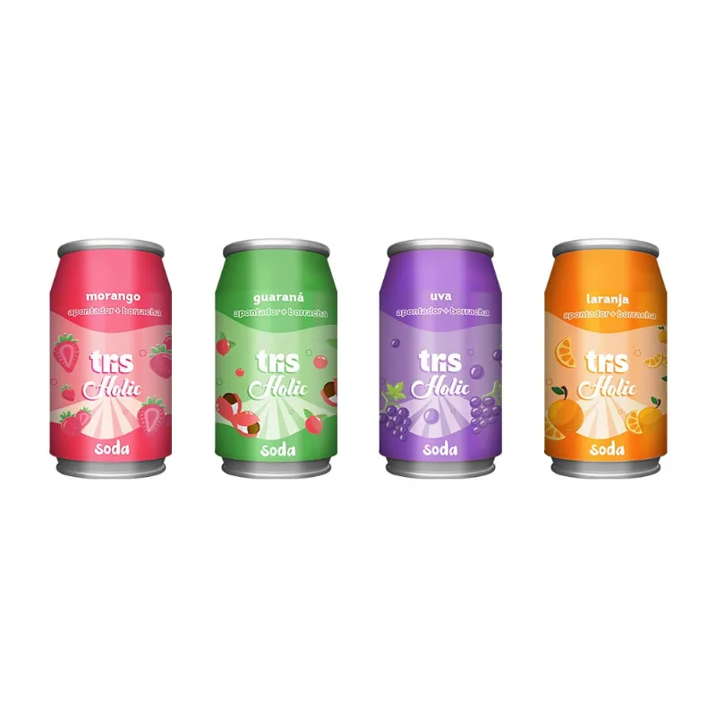 Apontador Com Depósito + Borracha Soda Lata Diversas Cores Tris