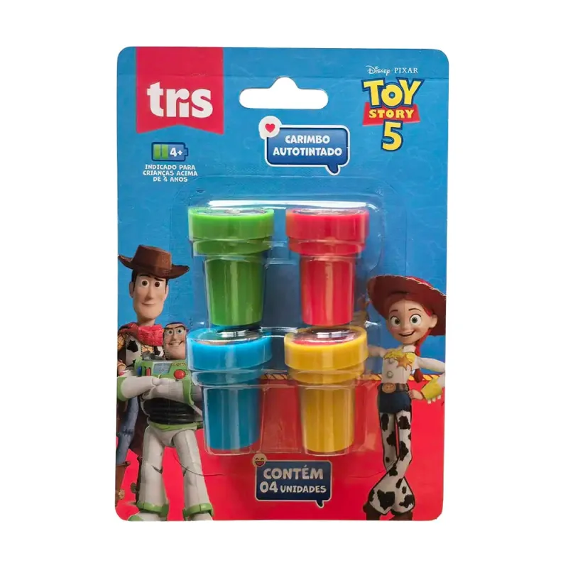 Carimbo Toy Story 4 Unidades Tris - LC - Papelaria