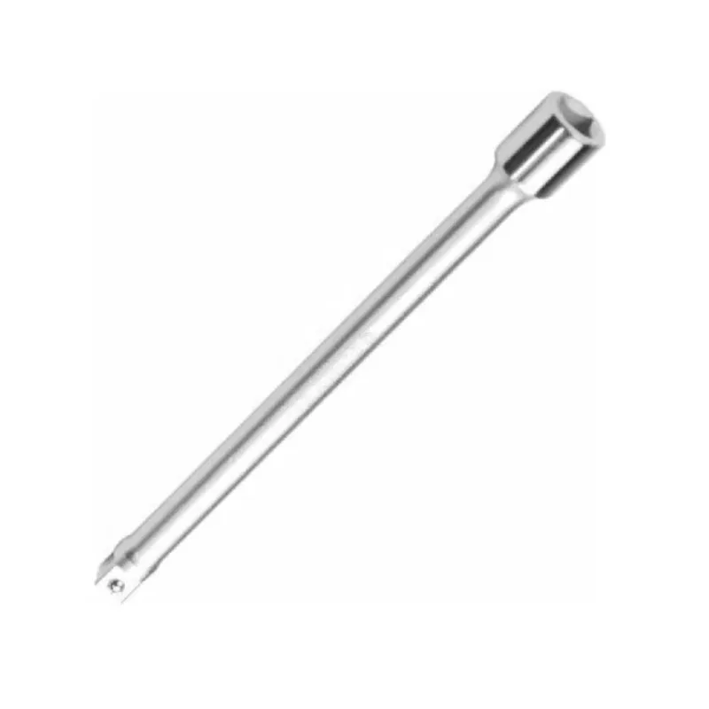 Alongador 25cm Prata Para Chave Catraca De 1/4 Polegadas