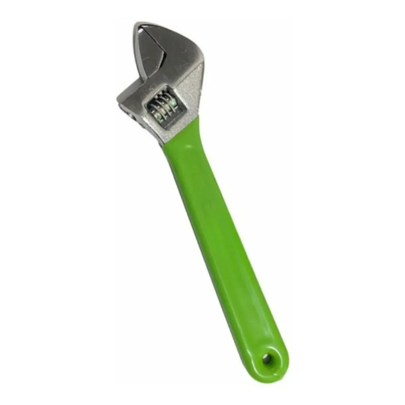 Chave Inglesa Ajustável Verde 10 Pol Cabo Emborrachado Idea