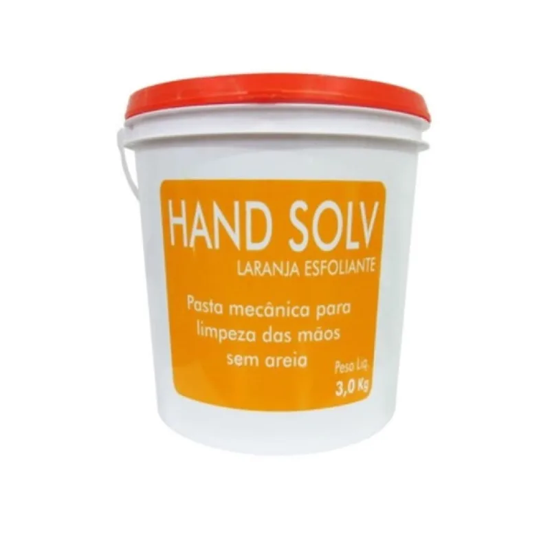 Pasta Desengraxante 3kg P/ Limpeza De Mãos S/ Areia Laranja