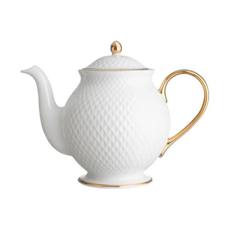 Bule de Chá Home Style Eclat Gold 14 cm