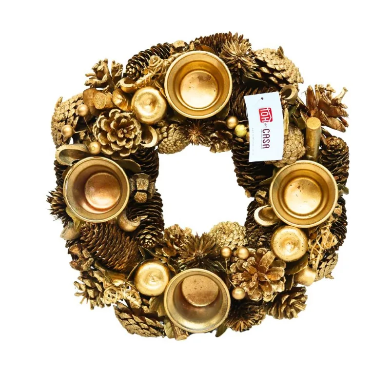 Porta Vela Tok 32cm Dourado (MP)