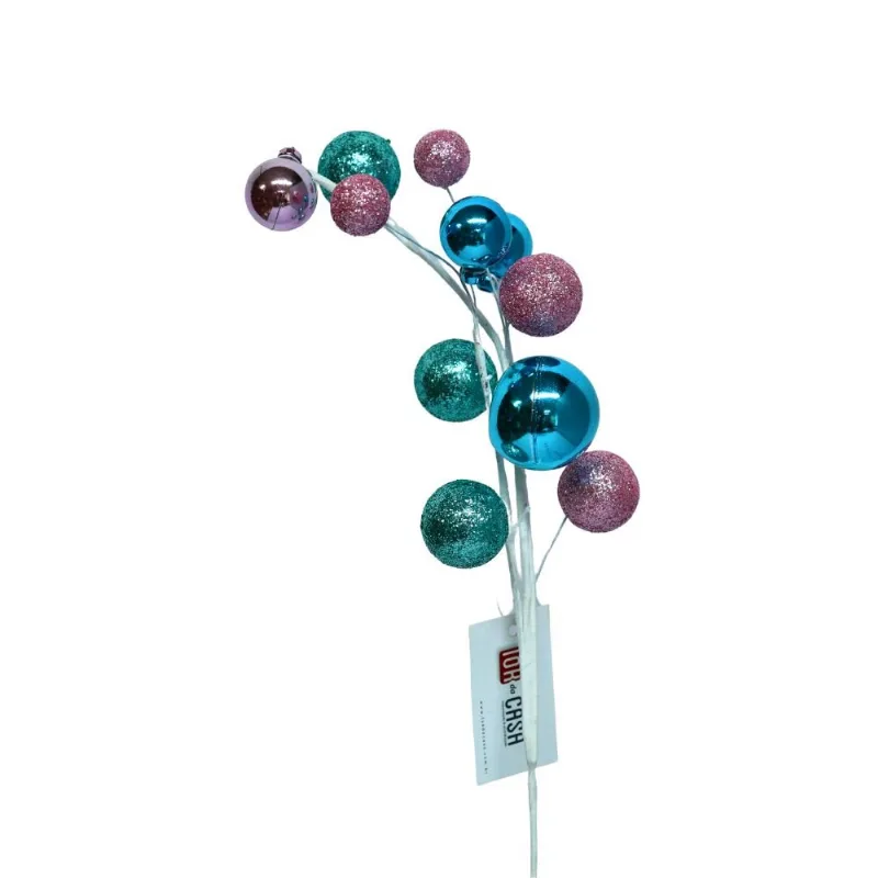 Galho Natalino Tok Bolas Coloridas 44cm (MP)