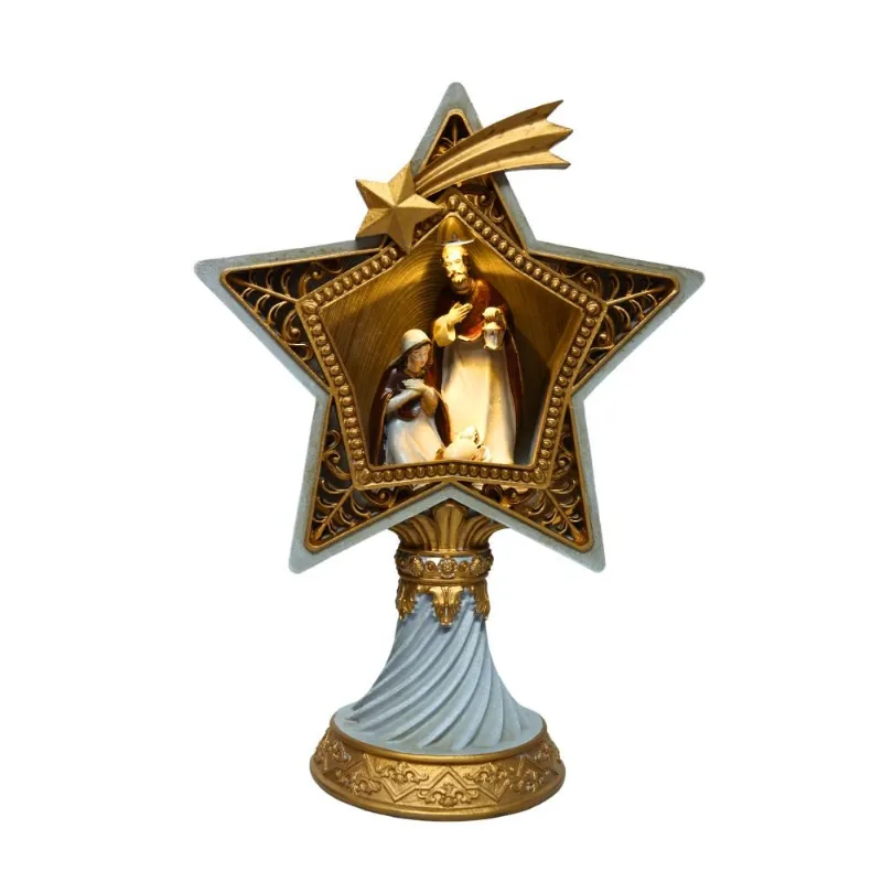 Sagrada Família Tok Estrela Com Led Dourado (MP)