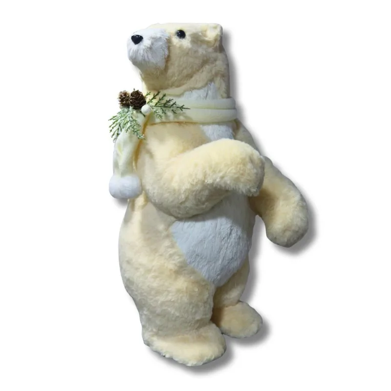 Urso Polar Tok Branco Com Cachecol 49cm (MP)