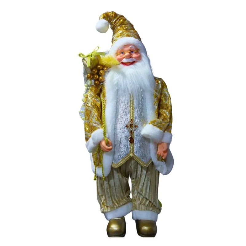 Papai Noel Tok Em Pé Ouro 60cm (MP)