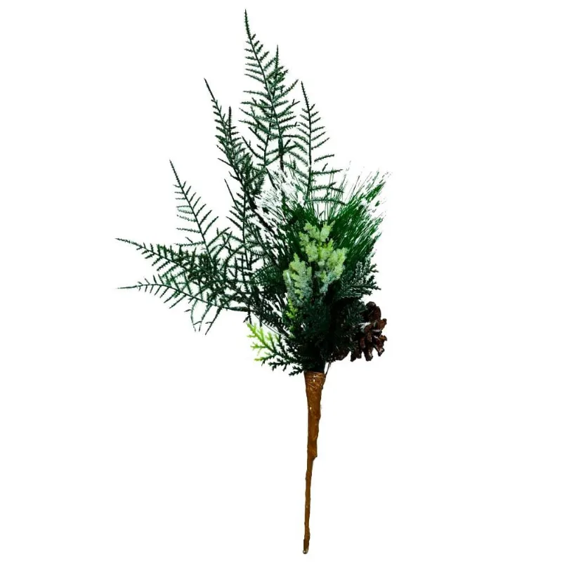 Galho Decorativo Tok Com Pinhas 45cm EN2905 (MP)