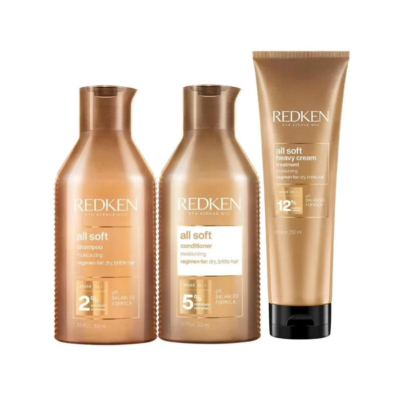 Kit Redken All Soft Shampoo + Condicionador + Máscara