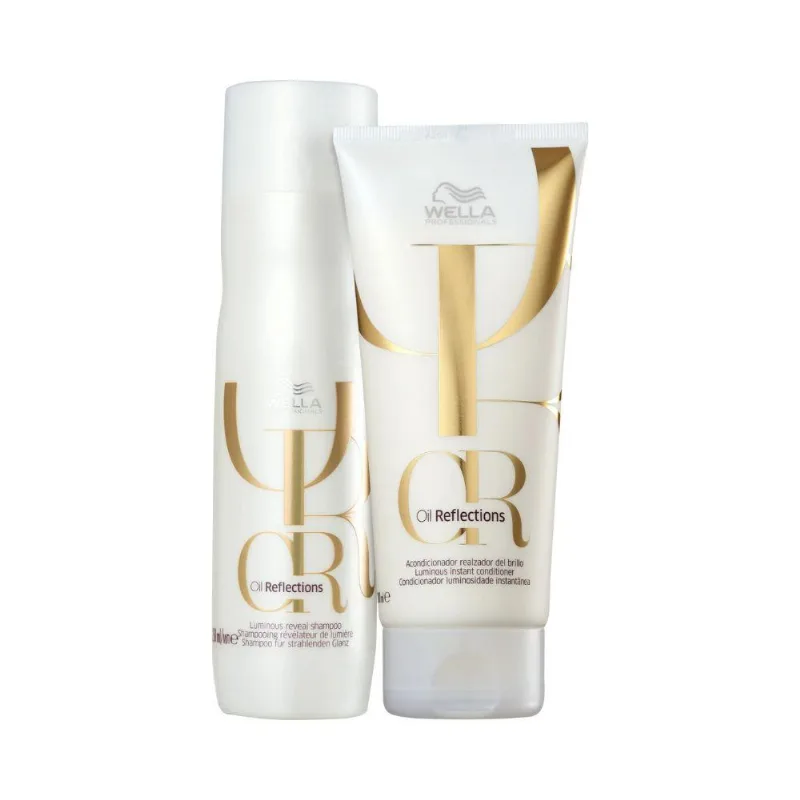 Kit Wella Oil Reflections Shampoo 250 ml + Condicionador 200 ml Kit Wella Oil Reflections Shampoo e Condicionador