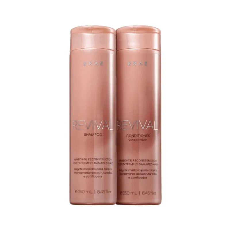 Kit Braé Revival Shampoo 250 ml + Condicionador 250 ml