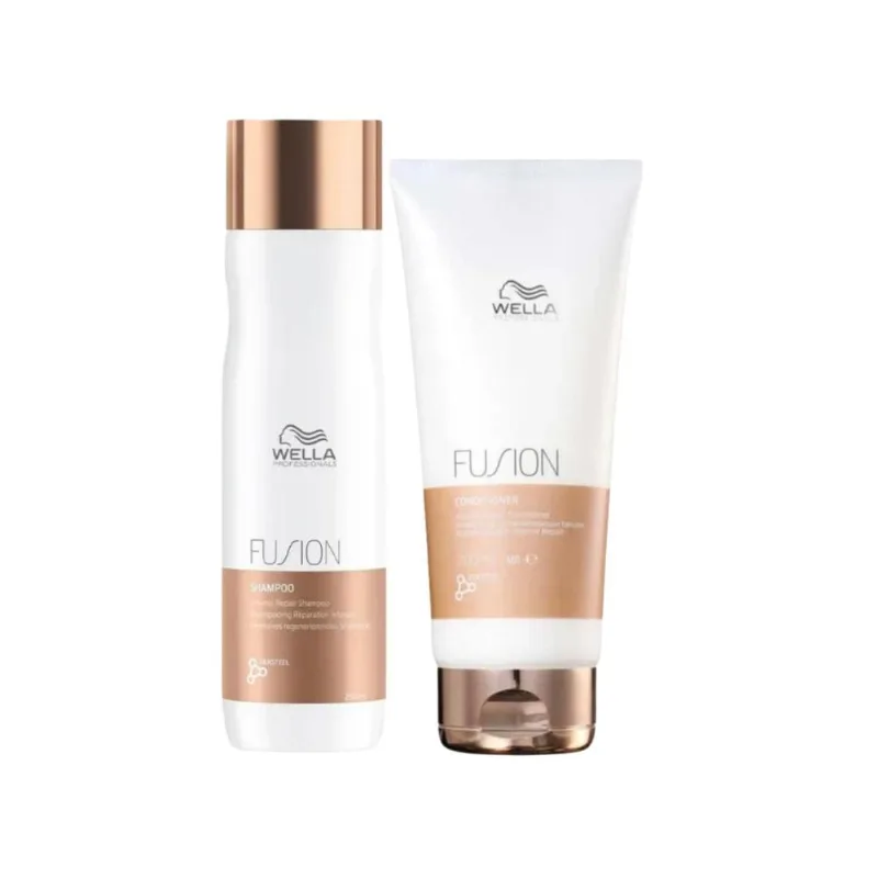 Kit Wella Fusion Shampoo 250 ml + Condicionador 200 ml