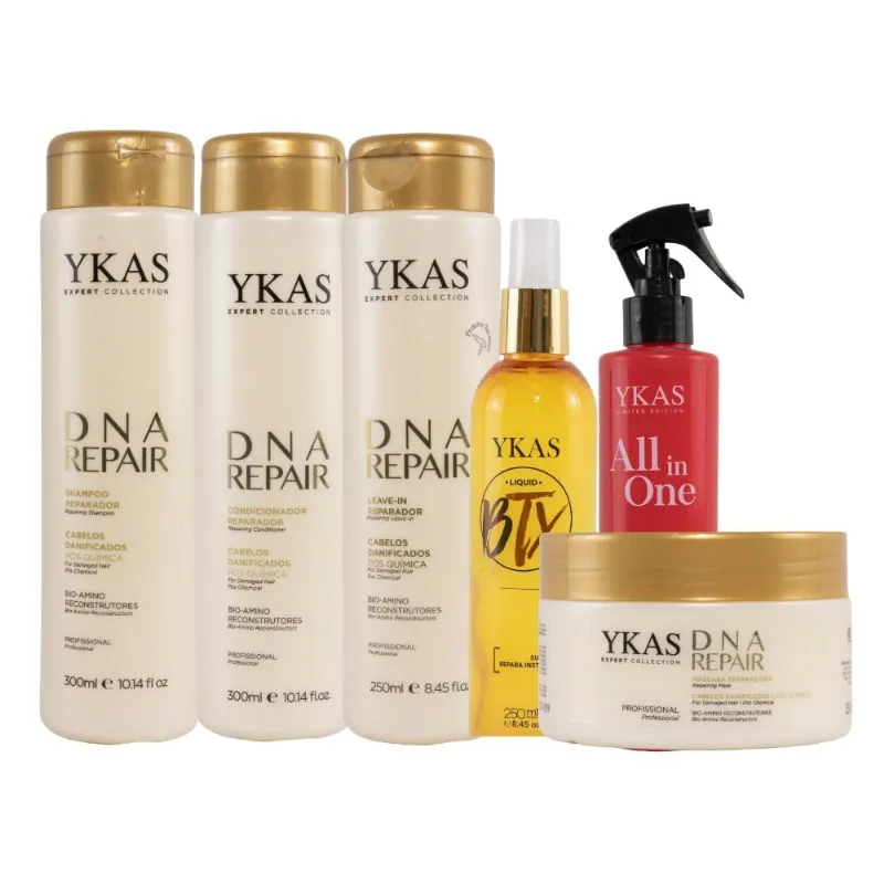 Kit Ykas Dna Repair Home Care+Botox Liquid +Hair All in One