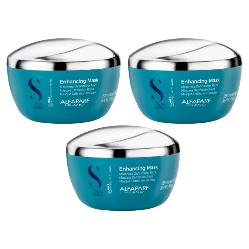Kit Alfaparf Semi di Lino Curls 3 Máscaras 200 ml