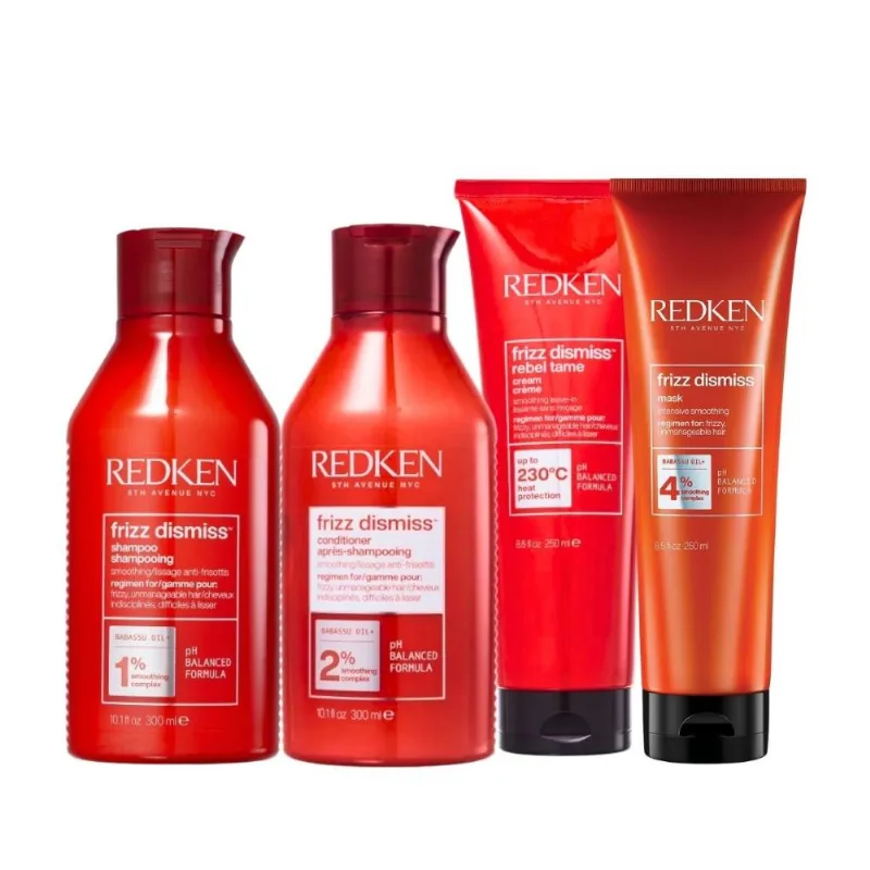 Kit Redken Frizz Dismiss Anti-Frizz (4 Produtos)
