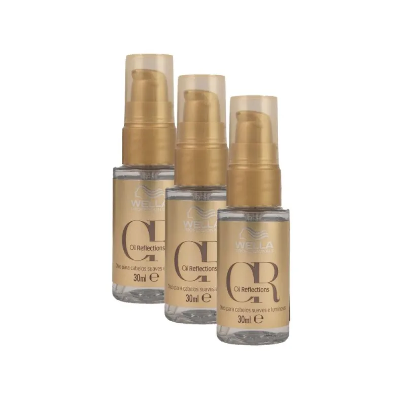 Kit Wella Oil Reflections 3 Oleo Capilar 30 ml - Wella Professionals