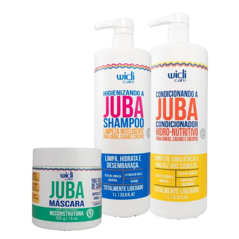Kit Widi Care Juba Reconstrução Salão 3 Produtos