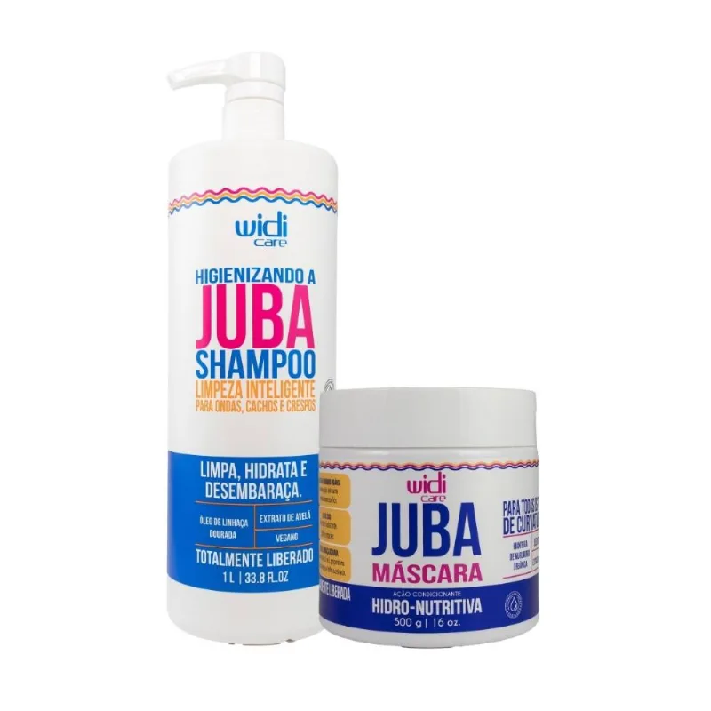 Kit Widi Care Juba Shampoo e Máscara Hidro Nutritiva 500 g