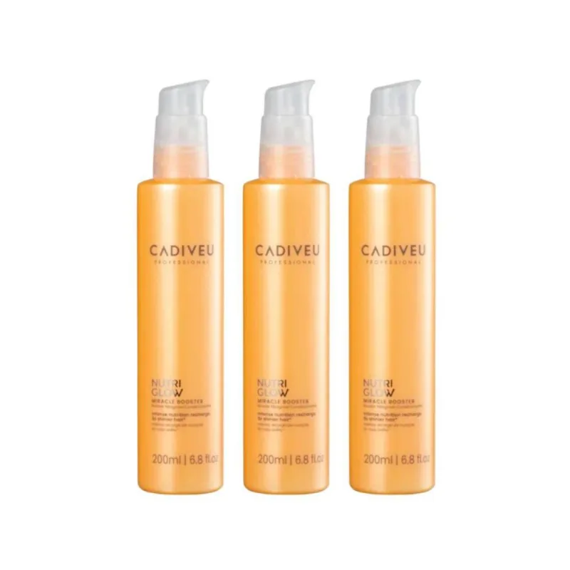 Kit Cadiveu Nutri Glow 3 Fluído de Tratamento 200 ml